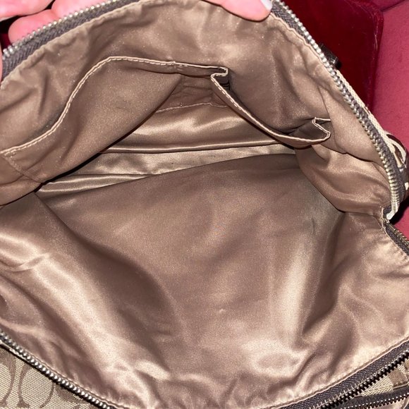 Medium Brown and Tan Coach Bag - Picture 6 of 6
